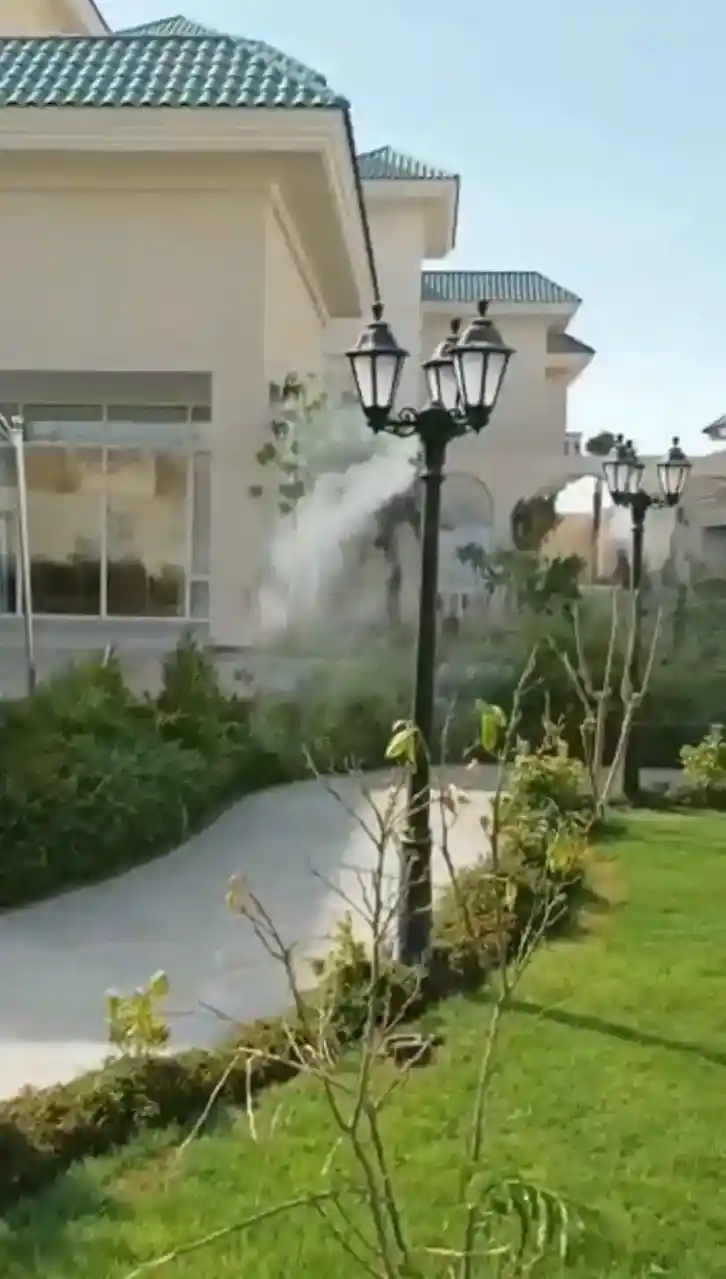 نظام ضباب صناعي لتبريد الجلسات الخارجية